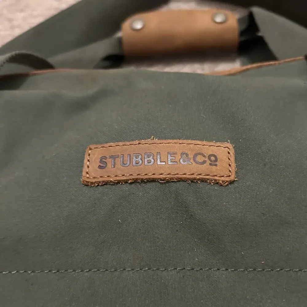 STUBBLE & CO Weekender Duffle Bag Canvas Leather w/ Shoulder Strap *LOGO
